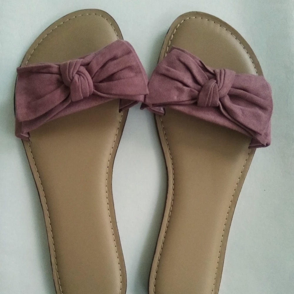 New Women's Blush Pink Slide Sandals Size 9